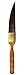 Produktbild da Vinci Graphic Design Serie Pinstriping Brush, spitz zulaufende Schwertform Kazan Eichhörnchenhaar mit Zedernimitat Griff, Größe 3 (700-03)