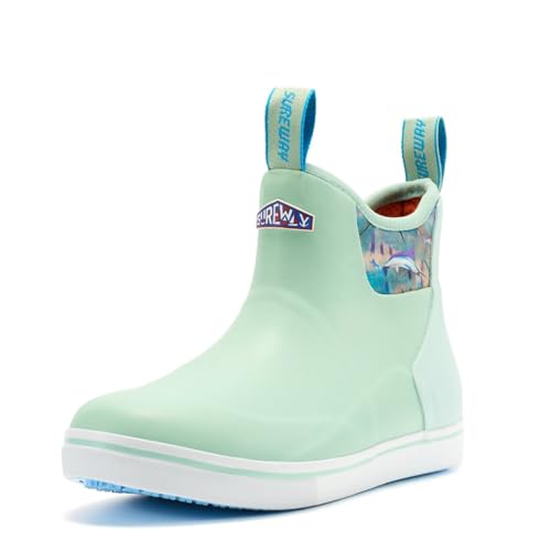 Image of SUREWAY Women's Deck Boots Professional Non-Slip Fishing & Ankle Deck Boot Waterproof Rain Boots