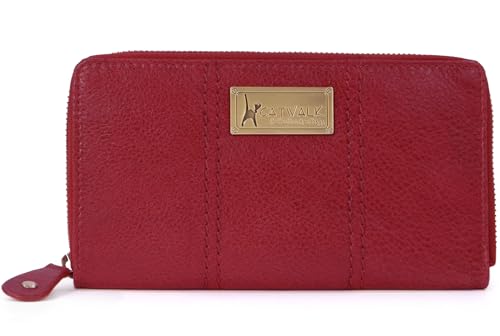 Portefeuille femme cuir rouge Catwalk Collection, le cadeau parfait