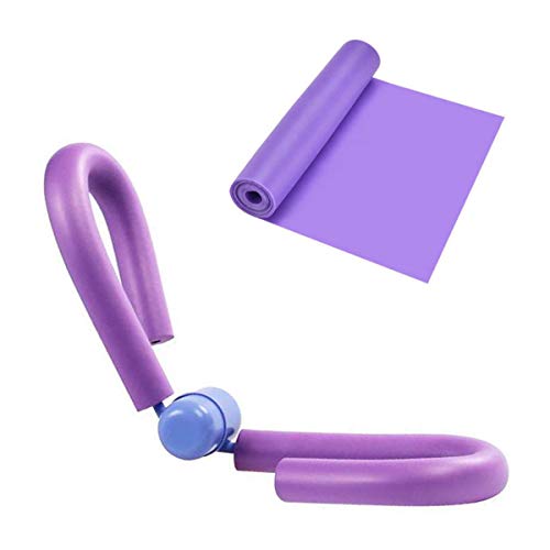LXUNYI Thigh Master for Thin Inner and Outer, Thigh Toner for arms Hips Waist, Home Gym Bodybuilding Fitness Weight Loss Slimming Workout Exerciser Trainer Equipment for Leg, Arm, Chest Butt (Purple)