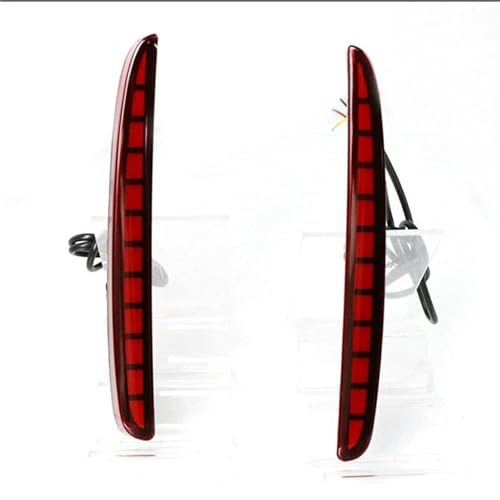 Multi-function LED Rear Bumper Light Rear Fog Lamp Auto Bulb Brake Light Reflector Compatible With Honda Civic Hatchback 2016 2017 2018(Blue)