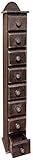CWI Gifts Spice Jewelry Box in Distressed Black Paint, 18
