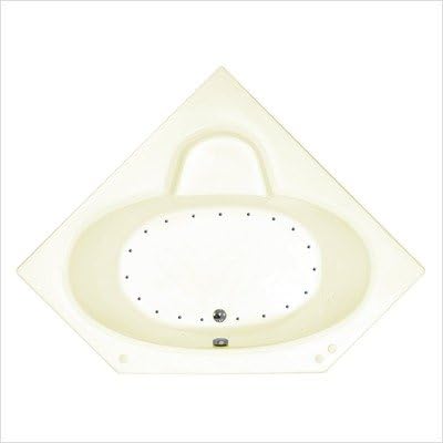 Curacao 60 x 60 x 23" Corner Air Jetted Bathtub Color/Trim / Tile Flange / Pump: White / Brushed Nickel / No / Yes / Right / Left