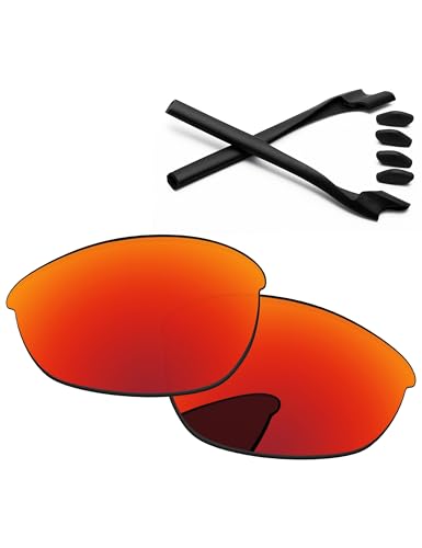 Image of Replacement Lenses & Rubber Kits for Oakley Half Jacket 2.0 OO9144 62mm - Precision Fit, UV Block, Impact Resistant