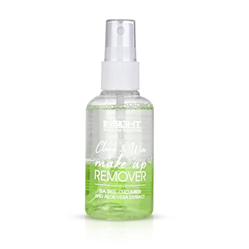 Image of INSIGHT Clean & Win Makeup Remover|Hydrating Formula| Enriched with Vitamin E, Jojoba Oil , Aloe Vera|Non-Greasy| Suitable for All Skin Types|Green-100ml