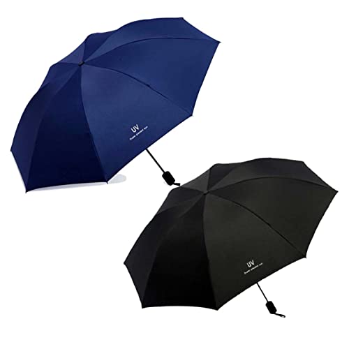 Image of KEKEMI 3 Fold Automatic Sun & Rain Umbrella for Men & Women (Pack of 2)