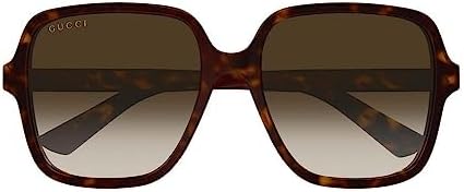 مراجعة Gucci GG1189S: نظارات شمسية نسائية DARK HAVANA/BROWN SHADED (58/17/145) - الصورة 2