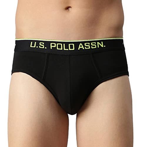 Image of U.S. Polo Assn. Mens Cotton Coolmax Solid I706 Briefs - Pack of 1