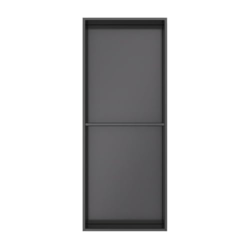 QUSYZD Stainless Steel Waterproof Shower Shelf Organizer Caddy - Recessed Bathroom Storage Niche for Home, Hotel & Apartment, No Tile Needed,Gray-70x28x12.5cm