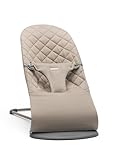 BabyBjörn Babywippe Bliss, Gewebt, Klassische Steppung, Sandgrau