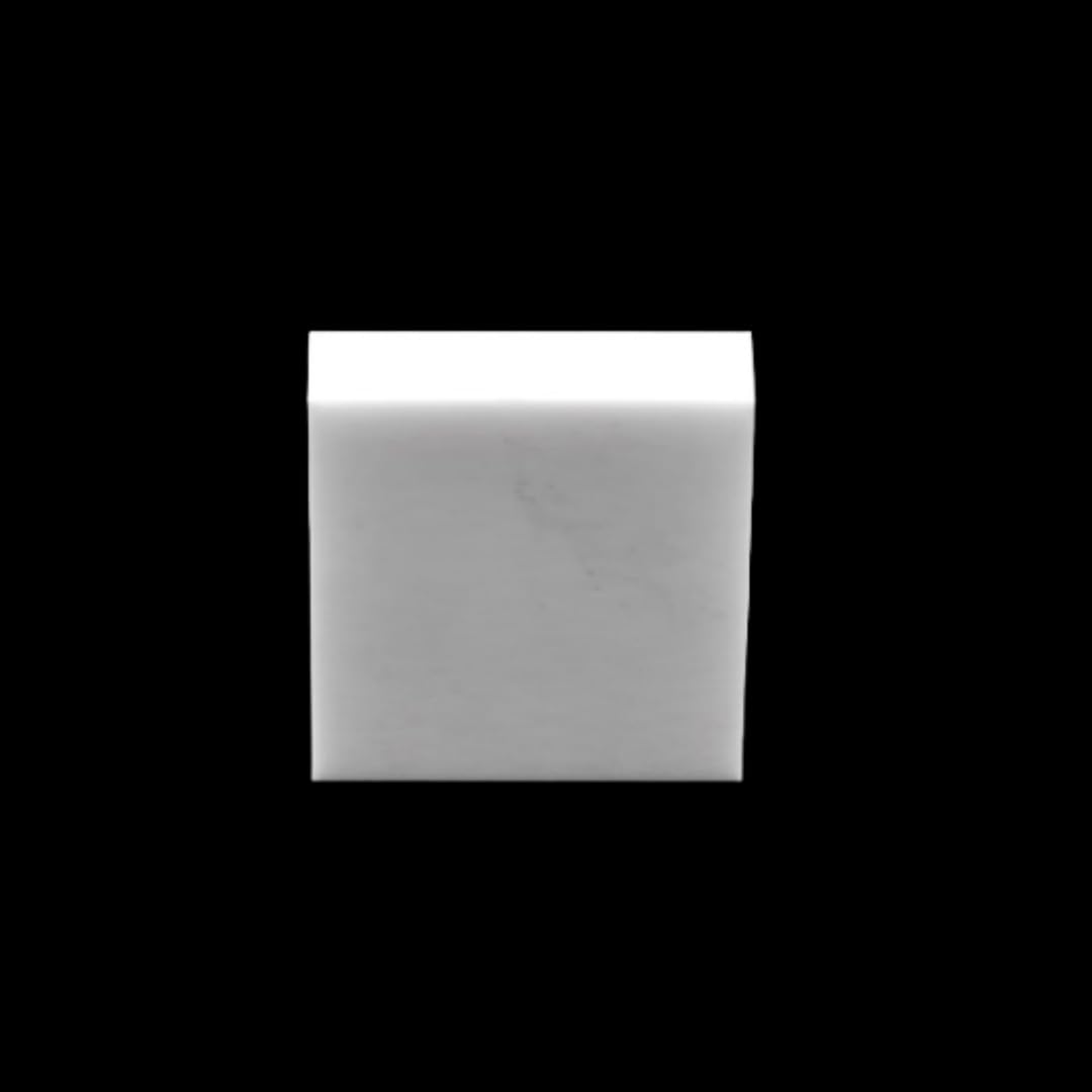 Quadratische Zirkonoxidplatte – Yttrium-stabilisierte ZrO₂-Keramikplatte for industrielle, Labor- und Heimwerkeranwendungen – 1 Stück(100x100x4mm)