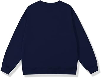 Women's Crewneck Sweatshirts Oversized Casual Long Sleeve Cotton Fall Tops Cute Cat Pattern Pullover Sweatshirt