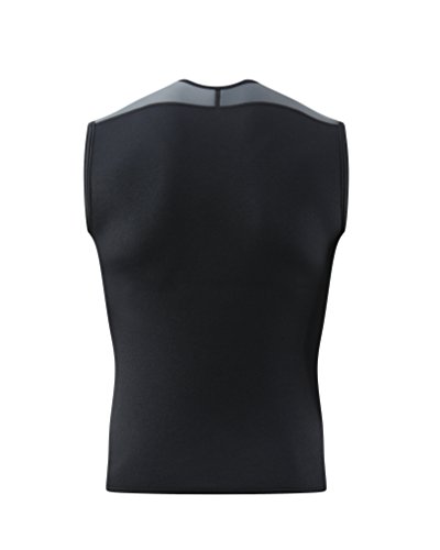 EYCE Dive & SAIL Mens Wetsuits Top Premium Neoprene 3mm Zipper Diving Vest (Black, Small) - Thumbnail 4