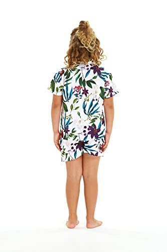 Matchable Family Hawaiian Luau Men Women Girl Boy Clothes in Purple Orchid3