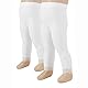 2 PAAR MIKROFASER BABY LEGGINS MIT SPITZE | 12/18/ 24 Monate | 50 DEN | SCHWARZ, WEISS | ITALIAN HOSIERY | (24 Monate, Weiss)