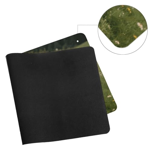 Desk Pad Protector 24x12 Inch Extended White Rubber Mat miniatura 7