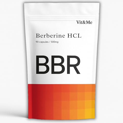 Berberine Supplement 500mg – 90 Capsules | 98% Pure Berberine HCL...