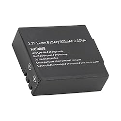 3.7 Li Ion Battery 3.33Wh 3.7V Batería de Iones de...: Alimentación extendida de la cámara: nuestra batería original para cámara deportiva está diseñada específicamente para suministrar energía a las cámaras SJ4000, SJ5000 y M10. No te pierdas ni un momento con una fuente de energía confiable y duradera....