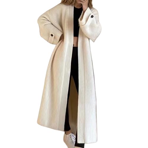 Cardigan long en tricot surdimensionné veste en maille ample chic