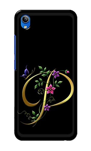 Image of Printed Hard Back Cover Case for Vivo Y91i | Vivo Y90 | Vivo Y91C Back Cover (Alphabet P) -1803