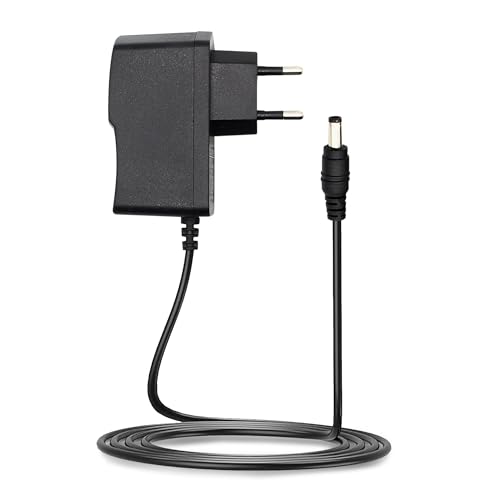 Adaptador de fuente de alimentación universal LEYF 5 V DC 2A, AC 100 240 V 50/60 Hz, adaptador de corriente, cargador/longitud de cable de 115 cm (conector jack de 3,5 a 1,35 mm)