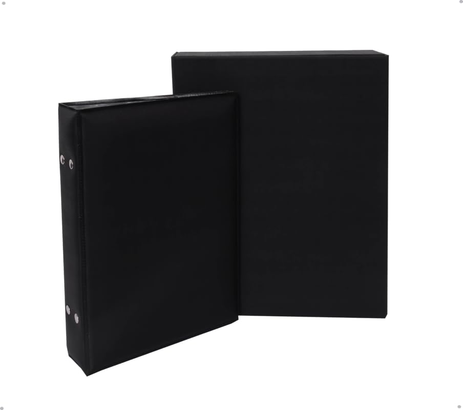Estojo Imantado com í lbum para 100 Fotos 15x21 - DUNY PRETO Luxo Premium Reforçado