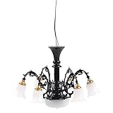 Angoily Miniature Chandelier Lamp Dollhouse Ceiling Lamp Mini Hanging Lamp Model Mini House Pendant Lamp for Sand Table Micro Landscape