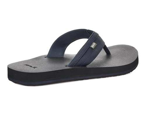 Image of Sanuk Mens Ziggy ST | Flip Flops for Men | Mens Sandals | Beach Sandals | Water Friendly & Lightweight | Comfort Footbed