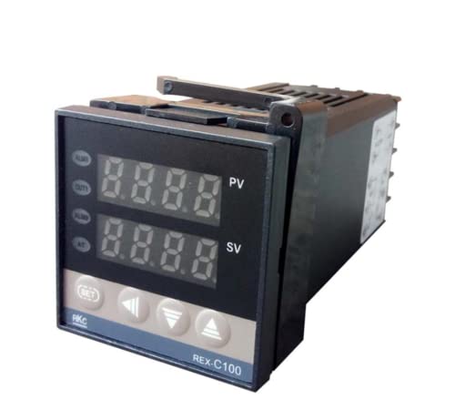 Digitaler LCD-PID-Temperaturregler REX-C100 eingestellt + K Thermoelement SSR Cover