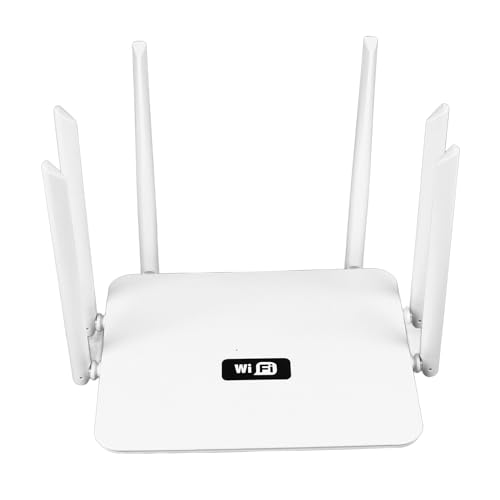 Smart Router, Dual Band 300M Internet Router with 1 WAN Port 4 LAN Ports 6 Antennas, for Smart Devices, Game Consoles, TVs