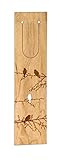 Marque-page en bois « Oiseaux de la forêt » | Marque-page ultra fin en bois d'érable