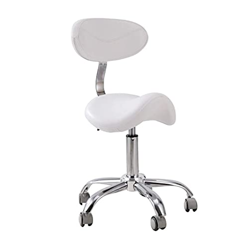 Chaise ordinateur pivotante MU blanche avec dossier réglable 49-64 cm - 2