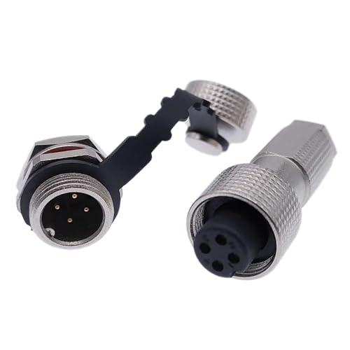 Conector GX12 impermeable IP68 con contacto de cobre para conexión estable 5