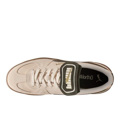 Image of PUMA Mens Palermo Premium Suede Lace Up Sneakers Shoes Casual - White