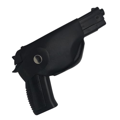 Image of WBD Heavy Metal Full Cock Pistol Gun Lighter with Windproof Flame Cast Iron, Nickel Gas Lighter | Heavy Metal Gun Pistol Shaped with Barrel Pull Back System and Holster Pocket Lighter