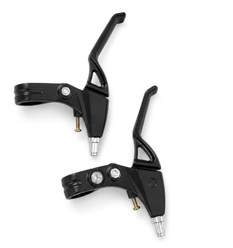 NLIGHTING Leve Freno Bici MTB in Alluminio, Leve Freno Bicicletta Universali 22,2 mm per V-Brake e Freno a Disco Meccanico, Coppia Leve per City Bike Trekking