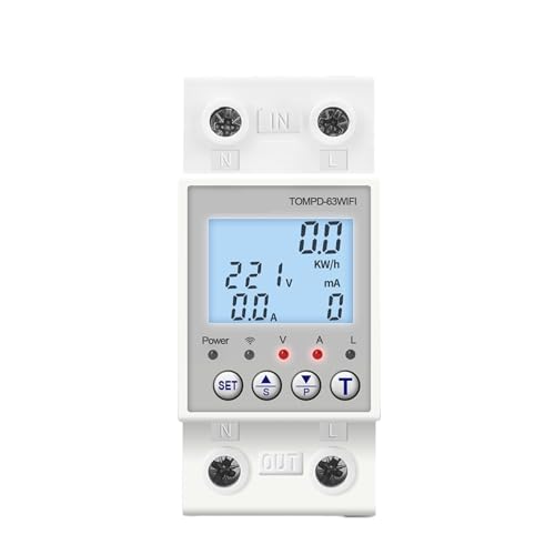 Disjoncteur WFI smartlife 63A protège contre les fuites et mesure l'énergie