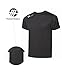 Asioka 130/16 Camiseta Deportiva, Unisex Adulto, Negro, M
