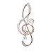 cbvevwy Brosche mit Musiknote, Musiknotenform, elegante Anstecknadel, klassische Zarte, modische Strass-Brosche für Rucksack