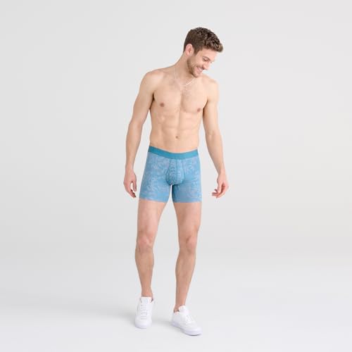 SAXX Underwear Co. Droptemp Cooling Cotton Boxer Brief Fly 2pk, Fashion4