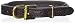 Perri's Padded Leather Dog Collar, Havana/Brown, Medium/1" x 21" - fitting dogs with 12 - 16" necks