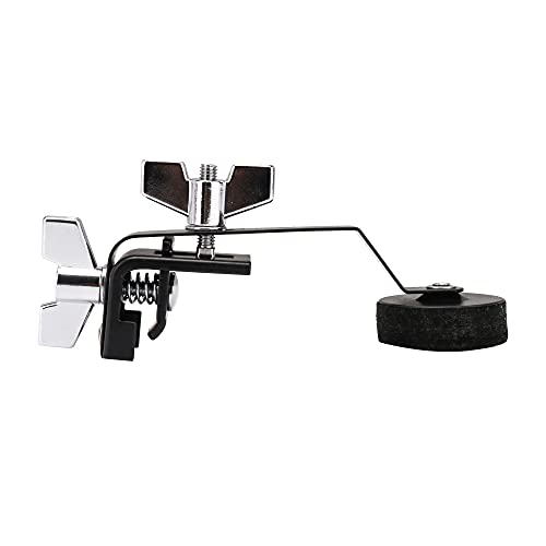 4 piezas silenciadores para batería de metal y fieltro negro miniatura 7