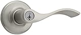 Satin Nickel Entry Lever Featuring SmartKey