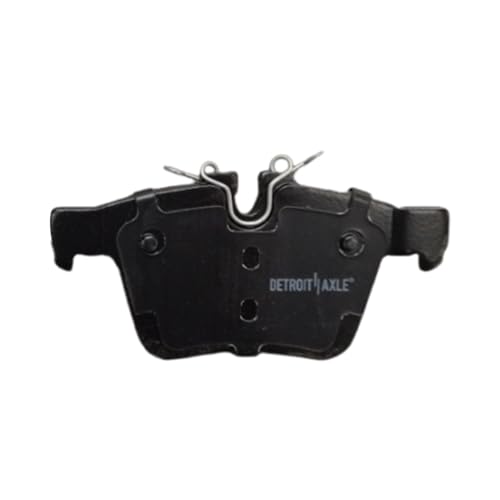 Image of Detroit Axle - Rear Brake Pads for Volvo C40 S60 XC60 XC90, V60 V90 Cross Country Jaguar XF XE E-Pace, Land Rover Discovery Sport Range Rover Velar, Ceramic Brake Pads with Hardware Replacement