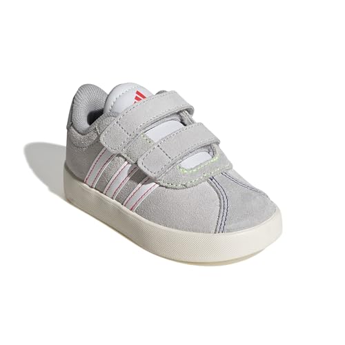 Image of adidas Boys Vl Court 3.0 Slip On Sneakers Shoes Casual - Pink, White
