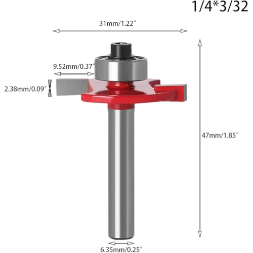 2pcs 1/4" Shank 2mm Slot Cutter Bit for Knock-On Furniture T Trim – Router Bit for Campervan, Motorhome, Woodworking, and Cabinet Joinery 2 2pcs 1/4" Shank 2mm Slot Cutter Bit for Knock-On Furniture T Trim – Router Bit for Campervan, Motorhome, Woodworking, and Cabinet Joinery - Image 2