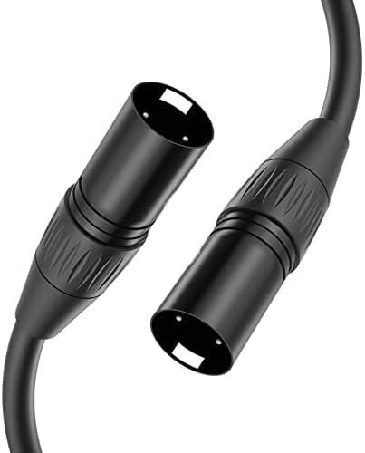 Yinker XLR Cable Male to Male, 3 Pin Male to Male Microphone Cable with Oxygen-Free Copper (5ft/1.5m, 1pack)