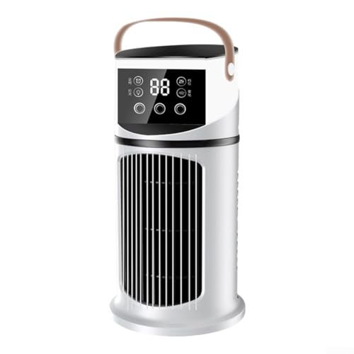 Ventilador humidificador de 9 velocidades, aire acondicionado portátil, con opciones de ajuste de niebla de 9 velocidades e innovador sistema de niebla de 3 agujeros, modo de humidificación integrado