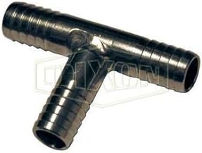 Dixon Valve 1790808SS, 1/2in, 304SS, Hose Barb Tee Splicer, Forged (Pack of 6 pcs)
