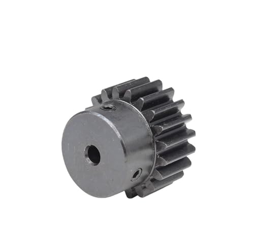Bevel Gear Pinion Hardware Mechanical Spur Gear 1.5 Module-20T Blackening Carbon Steel High Frequency Quenching Gear Bore Size 5/6/6.35/8/10/12/14/15mm(10mm)